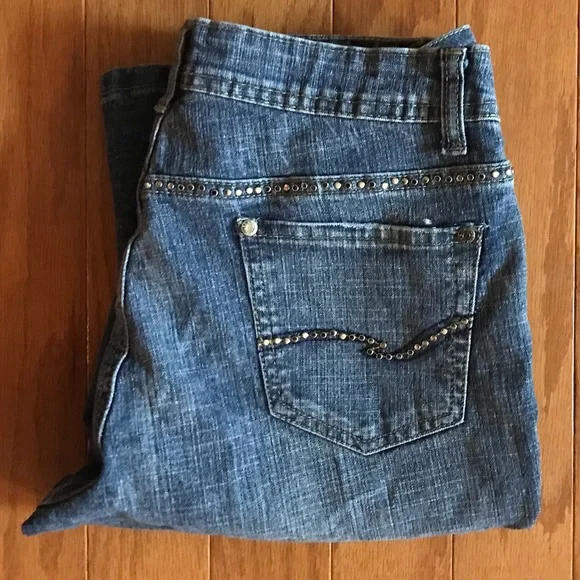 Stylish Silver Flat Stud Accented Jeans! - Picture 9 of 16